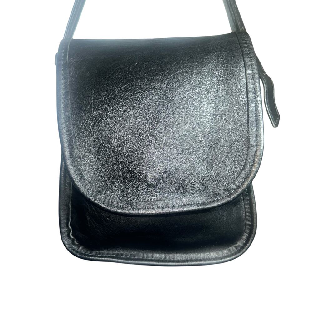 Artisan Bags Childwold NY Black Leather Crossbody Small Shoulder Purse